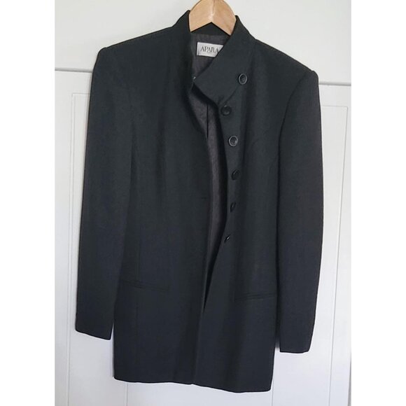 Apara Paris Women's Slate Grey Blazer Euro Size 36 - Picture 3 of 5